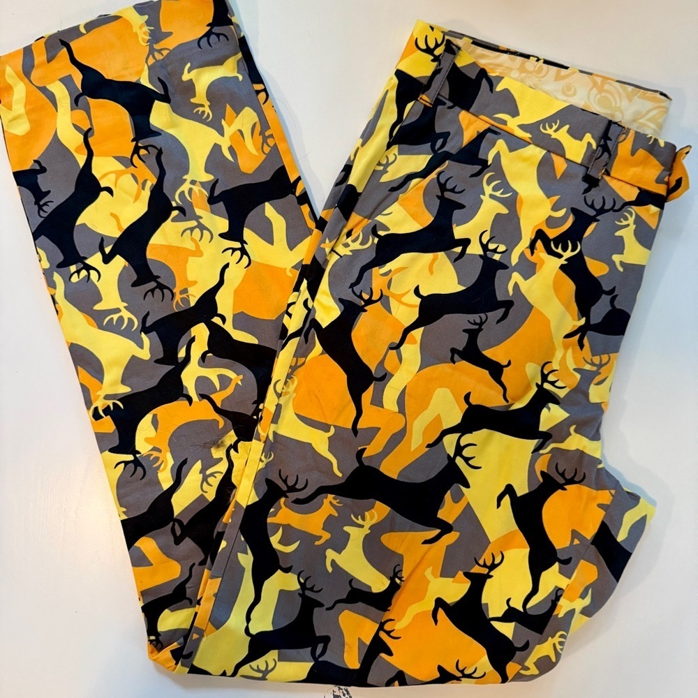 Men’s Loudmouth Camouflage Deer Print Pants - Picture 2 of 4